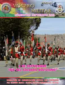 9 de septiembre “día del soldado boliviano”
