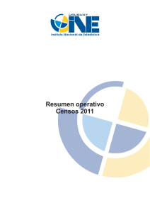 Resumen Operativo Censos 2011 - Instituto Nacional de Estadística