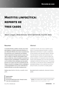Mastitis linfocítica: reporte de tres casos