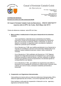 El CASAL d`AMISTAT CATALA-CUBA DE BARCELONA es