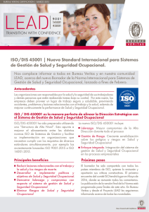 ISO/DIS 45001 | Nuevo Standard Internacional