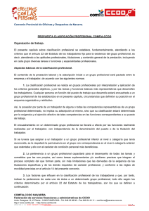 `Propuesta de Clasificación Profesional CCOO` en PDF