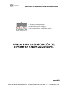 manual para la elaboración del informe de gobierno