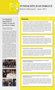 Informativo - Junio - Fundación Juan Pablo II