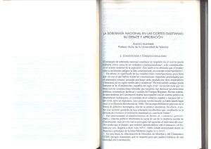 “La soberanía nacional en las cortes gaditanas: su debate y