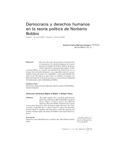 Democracia y derechos humanos en la teoría política de Norberto
