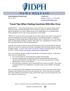 Travel Tips When Visiting Countries With Zika Virus