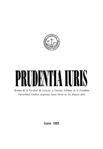 Prudentia Iuris, Número 29, 1992 - Biblioteca Digital