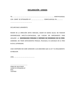 Carta poder notarial. - Superintendencia Nacional de 