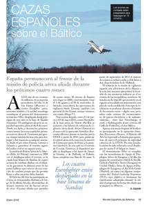 Cazas españoles sobre el Báltico