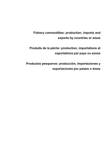 Fishery commodities: production, imports and exports by countries