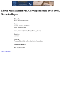 Libro: Medias palabras. Correspondencia 1913-1959. Guzmán
