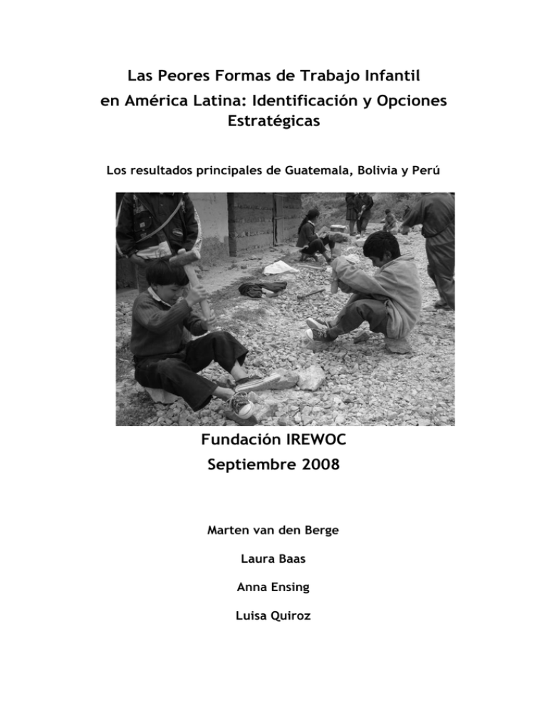 Las Peores Formas de Trabajo Infantil en América Latina