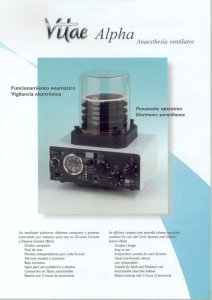 Page 1 \, y VL(ae Alpha Ana esthe Sia ventilator Funcionamiento