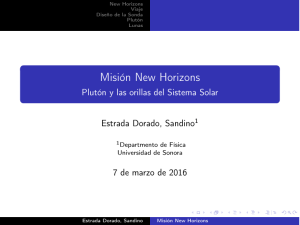 Misión New Horizons - Plutón y las orillas del Sistema Solar