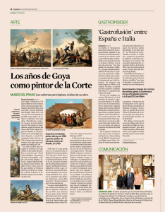 Los años de Goya como pintor de la Corte