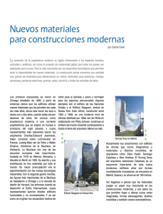 Nuevos Materiales para la Construccion Moderna