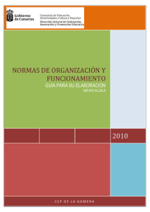 NORMAS DE ORGANIZACIÓN Y FUNCIONAMIENTO