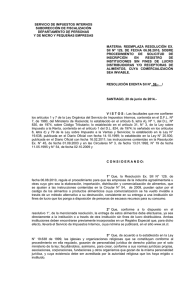 Resolución Ex. SII N° 59, de 20 de junio de 2014