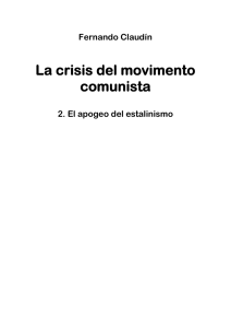 La crisis del movimento comunista