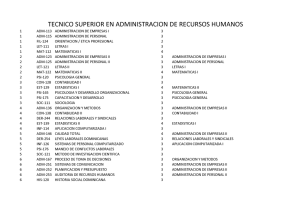 tecnico superior en administracion de recursos humanos