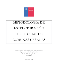 Metodología de Estructuración Territorial de Comunas