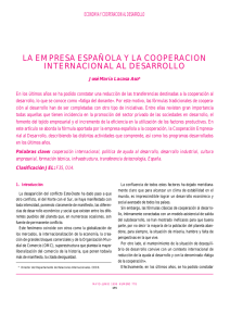 la empresa española y la cooperacion internacional