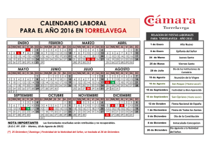 calendario laboral 2016