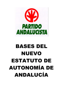 Propuesta de reforma del Estatuto del GP Andalucista