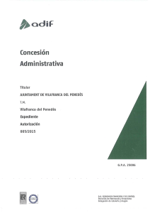 Concesión Administrativa - Ajuntament de Vilafranca del Penedès
