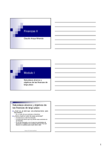 Finanzas II Modulo I