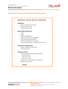 Estructura Proyecto Educativo Institucional