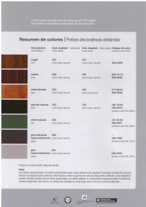 Resumen de colores I Folios decorativos estándar
