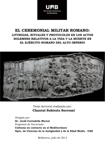 El ceremonial militar romano: liturgias, rituales y protocolos