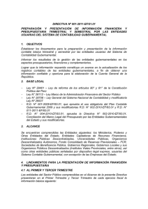 DIRECTIVA Nº 001-2011-EF/51.01 PREPARACIÓN Y