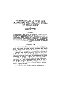 problematica de la mujer en el medio rural de la comarca sevilla na
