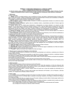 T&Eacute;RMINOS Y CONDICIONES ORDINARIAS DE