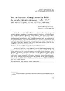 Los «malos usos» y la reglamentación de los temascales públicos