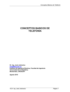 Conceptos Básicos de Telefonía - Instituto de Ingeniería Eléctrica