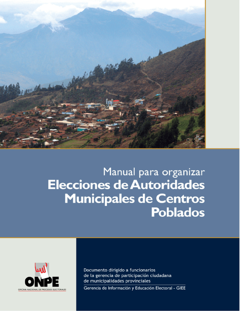 Manual Para Organizar Elecciones De Autoridades