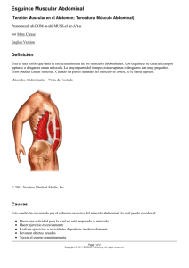 Esguince Muscular Abdominal