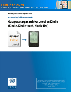 Guía para cargar archivos .mobi en Kindle (Kindle, Kindle touch