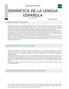 semántica de la lengua española