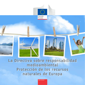 La Directiva sobre responsabilidad medioambiental