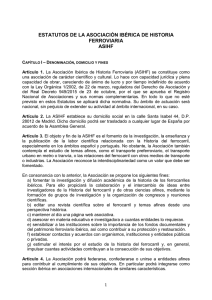 Estatutos  - Asociación Ibérica de Historia Ferroviaria