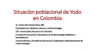 Situación poblacional de Yodo en Colombia - ILSI Nor