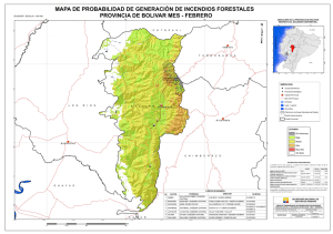 mapa de probabilidad de generación de incendios forestales