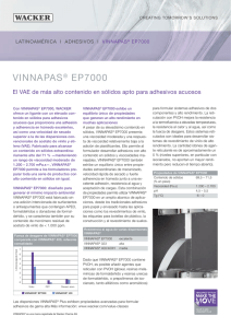 VINNAPAS® EP7000: El VAE de más alto contenido en sólidos apto