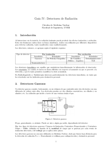 Guía IV: Detectores de Radiación - Facultad de Ingeniería