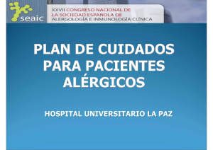 plan de cuidados para pacientes alérgicos